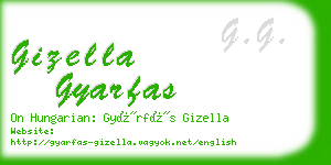 gizella gyarfas business card